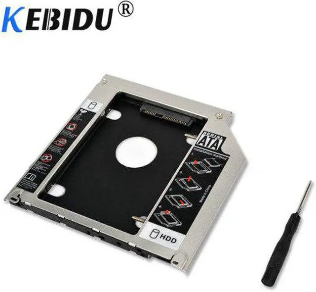 Main image of SATA 2nd HDD SSD 2.5" Hard Drive Caddy Adapter 9.5mm For MacBook Pro Unibody A1278 A1286 A1297 CD ROM Optical Bay