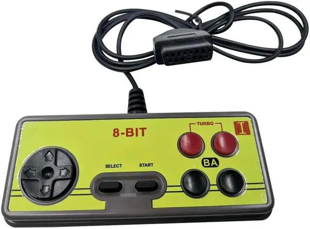 Main image of 8-bit console style 15Pin Plug Cable game  Controller GamePad with Turbo A B Button