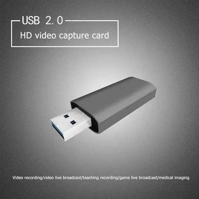 Alt view image 5 of 5 - USB 2.0  Capture Card 4K Live Streaming Video Game Camcorder Box for Game DVD Camera