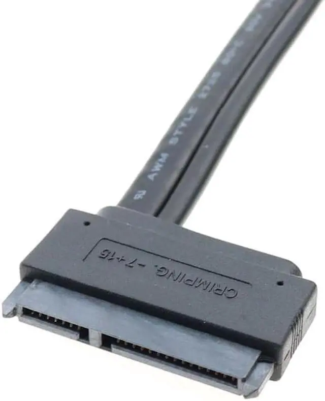 Alt view image 5 of 5 - Power Esata (eSATAp) to Sata Cable Dual Power USB 12V 5V Combo to 22 Pin (7Pin 15Pin) For 2.5 3.5 inch HDD Cable line