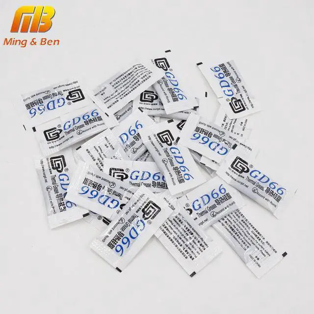 Alt view image 5 of 5 - 10pcs 66 Thermal Grease Paste Gray Environmentally Friendly Insulation Rapid Cooling High Performance Suitable Chip Radiating