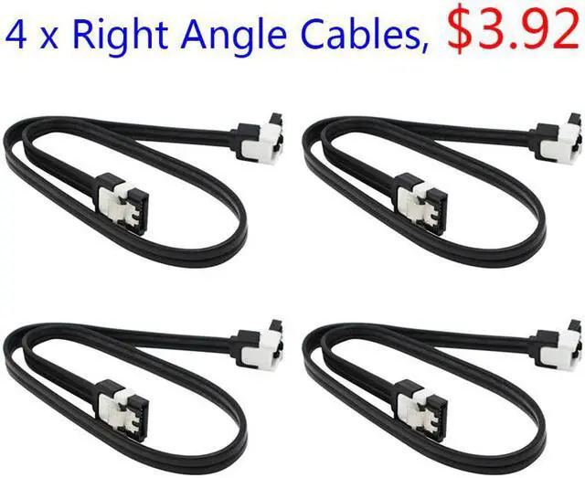 Alt view image 3 of 5 - 50CM Serial ATA SATA 3 RAID Data HDD Hard Drive Disk Signal Cables Black Straight/Right Angle High Speed SATA Data Cable