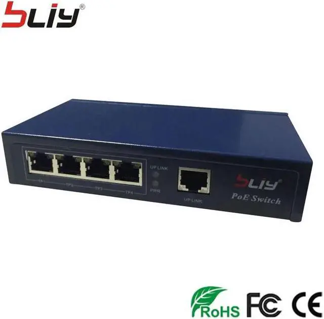 Alt view image 5 of 5 - 100Mbps 5 Port 48v POE Switch Outdoor 4 RJ45 Port 1 Uplink Oem Smart Pover Over Ethernet Network Poe Module fiber Switch