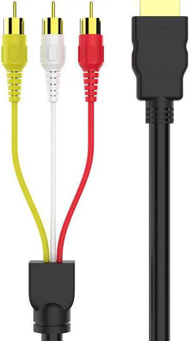 Alt view image 2 of 5 - Universal HDMI Male To 3 RCA Audio Video AV Component HDMI To RCA Cable Video Audio Converter for HDTV Home Theater Systems