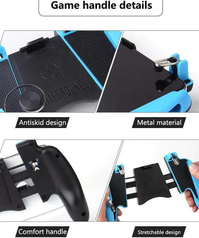 Alt view image 4 of 5 - Mobile Game Controller Gamepad Trigger Aim Button Game Pad Joystick For IPhone Android Phone For Game Pad Accesorios