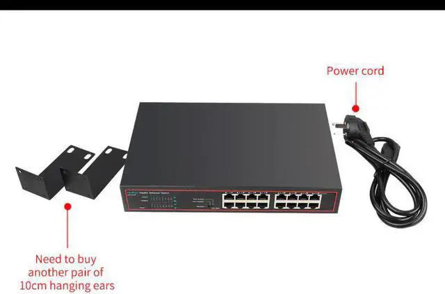 Alt view image 3 of 5 - high-performance low-cost 16 port Network Gigabit Switch