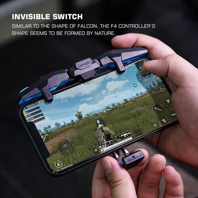 Alt view image 3 of 5 - F4 Falcon PUBG Mobile Gaming Controller Gamepad Plug and Play for iOS / Android Zero Latency for Call of Duty