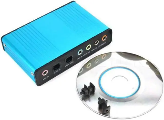 Alt view image 4 of 5 - Audio Adapter 6 Channel 5.1 External Sound Card Suit 3.5mm Headphone Stereo Microphone Line Spdiffer For Computer Laptop