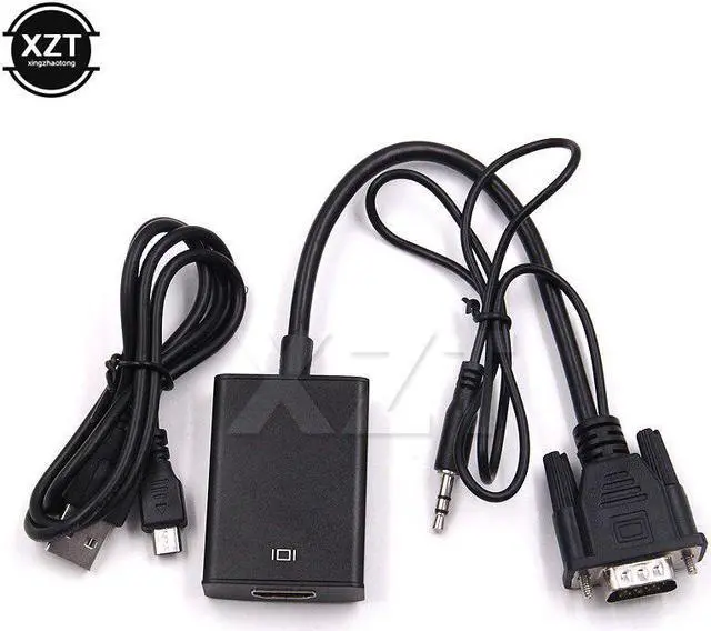 Alt view image 2 of 5 - 1pcs VGA HDMI 1080p with Auido Converter Cable VGA2HDMI with USB Sound IC Power HDMI digital signal output Adapter