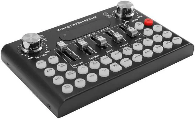 Alt view image 4 of 5 - Sound Card Audio Voice Musice External Usb Live Micro Sound Card Bluetooth Function for Computer Pc Mobile Phone K-song