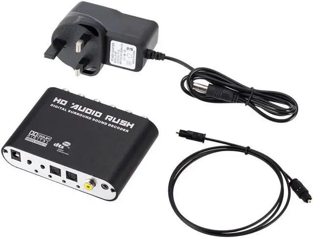 Alt view image 4 of 5 - 5.1 Channel Digital Surround Sound Decoder DTS Dolby AC3 Digital Audio Audio Sound Decoder Coaxial To Analog RCA Converter