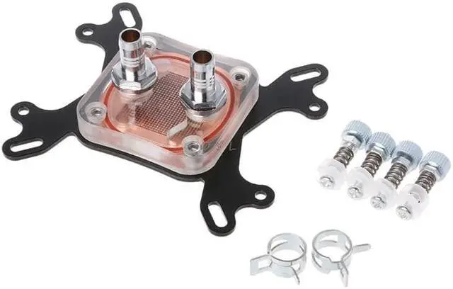 Alt view image 2 of 5 - Cooling Block For Computer CPU  Cooler 50mm Transparent Cover Cooling Block For AMD