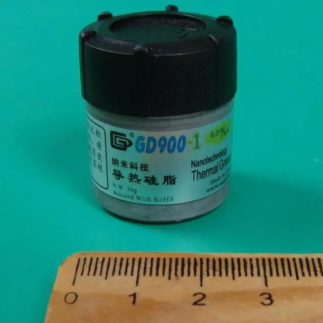 Alt view image 4 of 5 - 900-1 Thermal Conductive Grease Paste Silicone Plaster Heat Sink Compound Net Weight 30 Grams Containing Silver For CPU CN30