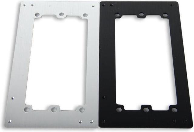 Alt view image 3 of 3 - ATX Power supply Baffle Computer Small Chassis SFX Power to ATX Bracket MATX Conversion frame Black Silver