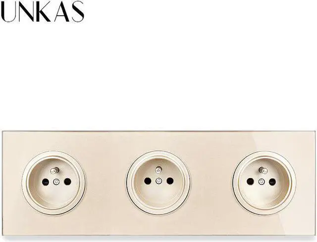 Alt view image 4 of 5 - 3 Gang French Glass Panel + Dimmer Fan Regulator Switch Dual USB TV RJ11 Telephone RJ45 Internet + HDMI Port USB3.0 Jack