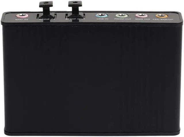 Alt view image 5 of 5 - External Sound Card USB 6 Channel 5.1 Surround Adapter Audio S/PDIF Optical Sound Card Adapter for PC Laptop(without CD)