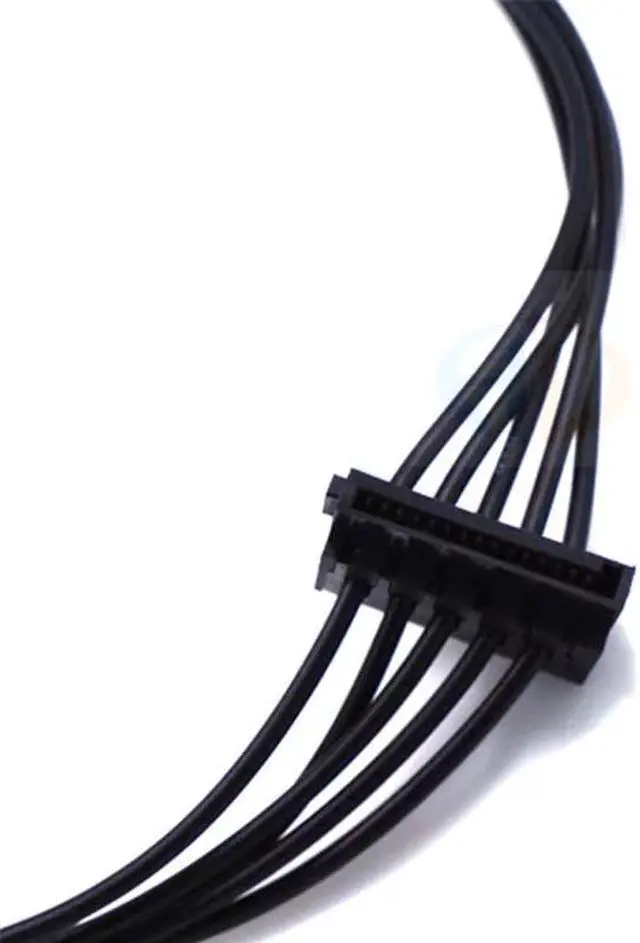 Alt view image 4 of 5 - 6Pin to Dual SATA SSD Power Supply Cable MINI 6Pin Turn 2 x SATA Hard Drive Power Cord For Dell Main Board Interface