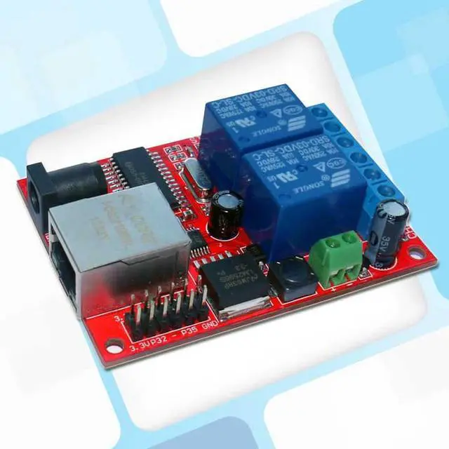 Alt view image 4 of 5 - 1CH 2CH 8CH LAN Ethernet Relay Board Delay Network Switch TCP/UDP Controller Module WEB Server digital input 5V 12V 24V DC POWER