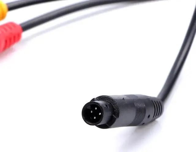 Alt view image 4 of 5 - 4-Pin Universal Backup Camera Car Camera Signal Harness To CVBS RCA Connector Signal Power Adapter Wire Harness Audio Cables
