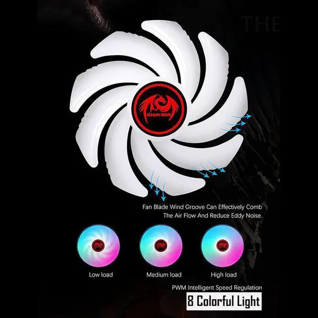 Alt view image 5 of 5 - RGB Water Cooler CPU Cooling Fan 240mm PWM 4Pin Radiator Computer Heatsink For 2011 2066 AM4 Water Cooling ARGB