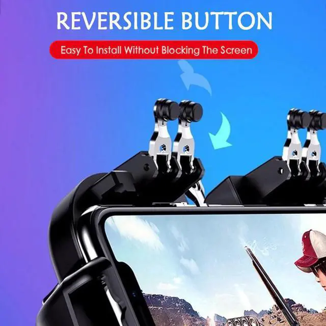 Alt view image 3 of 5 - Finger PUBG Phone Joystick Gamepad With Cooling Fan Battery/charging Type Game Controller L1 R1 Triggers For IOS Android