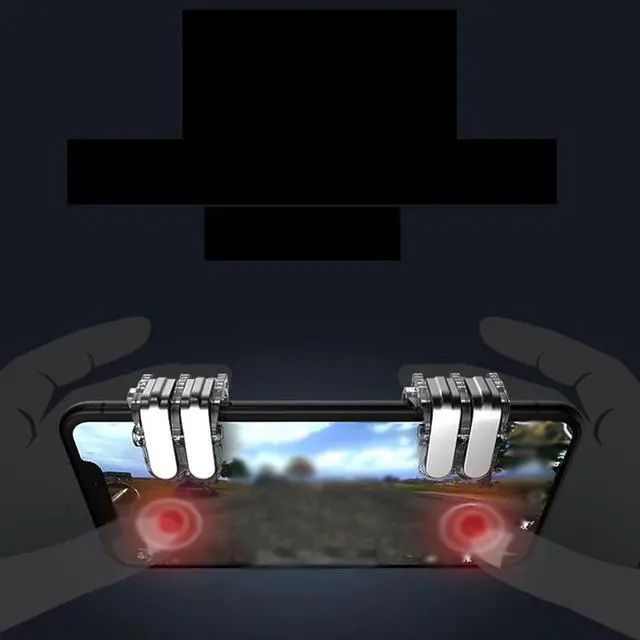 Alt view image 4 of 5 - Smart Phone Mobile Gaming Trigger Joystick For PUBG Mobile Gamepad Fire Button Aim Key L1R1 Shooter Pubg Controller