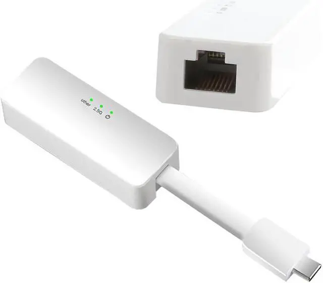 Alt view image 5 of 5 - c port to USB RJ45 USB C ethernet 2.5g lan adapter network card usb/-c lan gigabit 2.5G ethernet switch 2.5G/1000Mbps