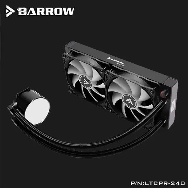 Alt view image 3 of 4 - Water Cooler CPU Aio 240mm/360mm with 120mm Pro RGB PWM Fans  115x/X99/X299 , AMD Full Platform