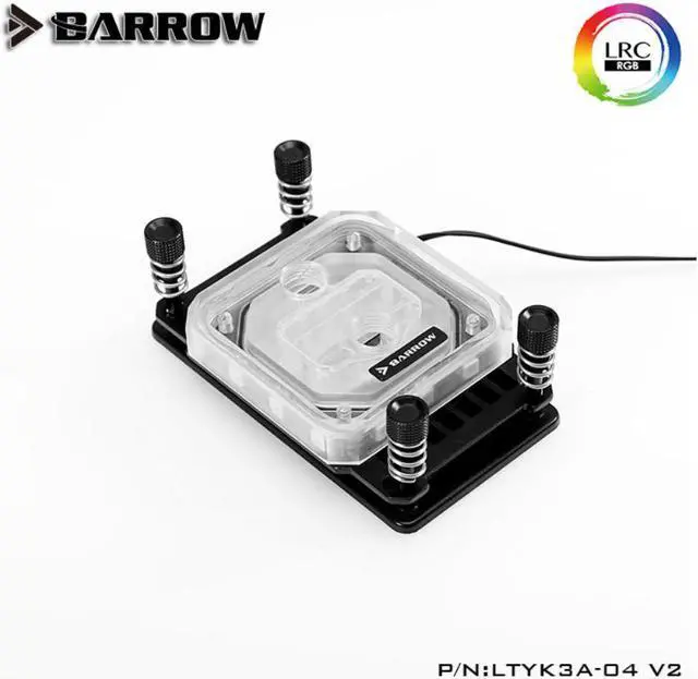 Alt view image 3 of 3 - LTYK3A-04-V2, For RyzenAMD / AM4 / AM3 CPU Water Blocks, LRC RGB v2 Acrylic  Water Cooling Block cpu cooler cpu radiator