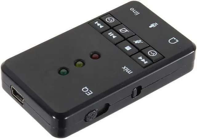 Alt view image 3 of 5 - 7.1 Channel External USB2.0 Sound Card with 3.5mm Headset Mic 3D Audio Adapter for Tablet PC Desktop Notebook NK-Shoppin