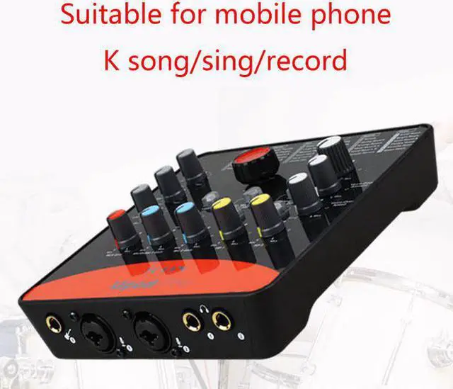 Alt view image 5 of 5 - 1 Set Upod Pro Professional External Sound Card Microphone 48V USB 2.0 Recording Interface for Mobile Phone PC Karaoke Live