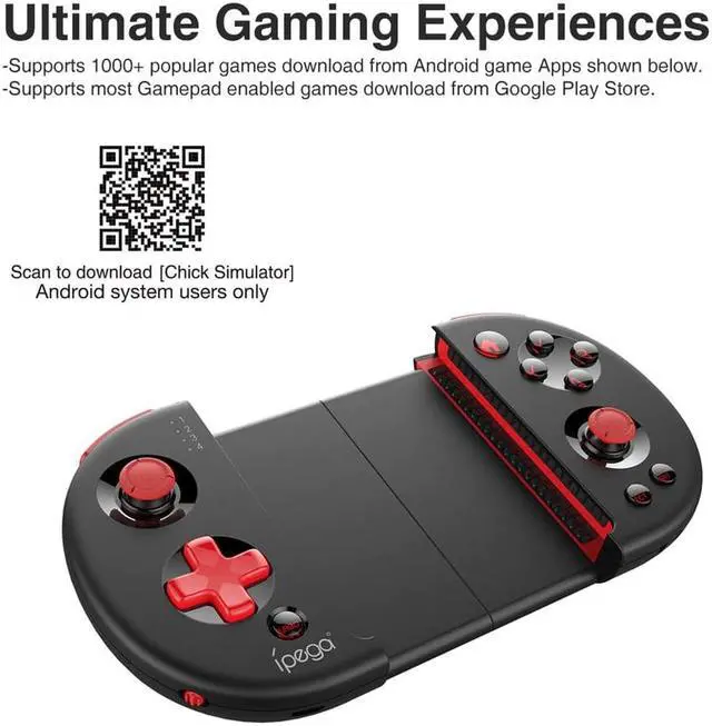 Alt view image 2 of 5 - Gamepad android Bluetooth pubg mobile Controller Smart TV Set-top Box Joystick PC Win 7/8/10 Game Pad For Android