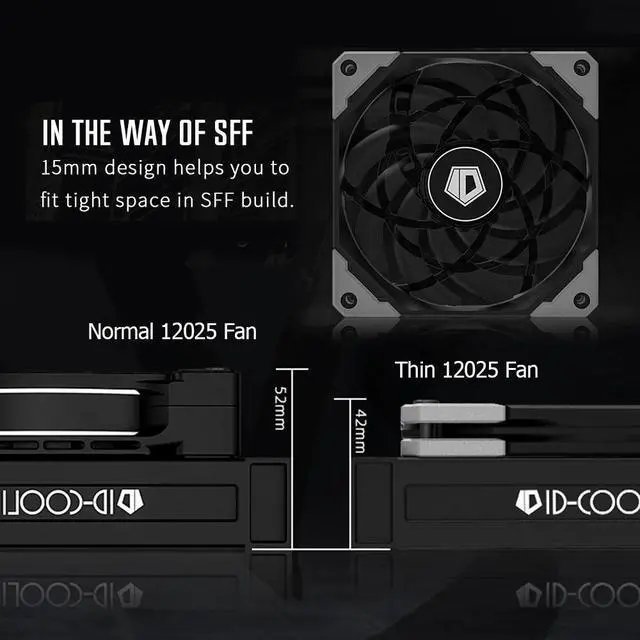 Alt view image 5 of 5 - 120mm Ultra Slim Quiet PC Case Fan Desktop PC Computer Cooling Cooler Silent CPU Water Power Cooler PWM PC Chassis Case Fan