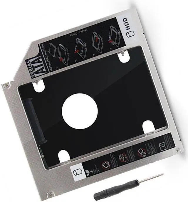 Alt view image 3 of 5 - 12.7mm 2nd Hard Drive SSD HDD Caddy for  Pavilion G4 G6 G7 replace UJ8B1 DS-8A5LH