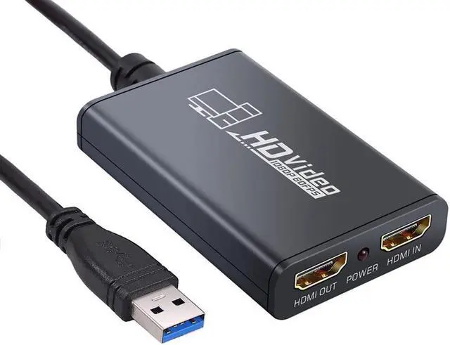 Alt view image 3 of 5 - To USB 3.0 Video Capture Card For Windows Laptops 1080P High Speed Recording Box Video Audio Adapter