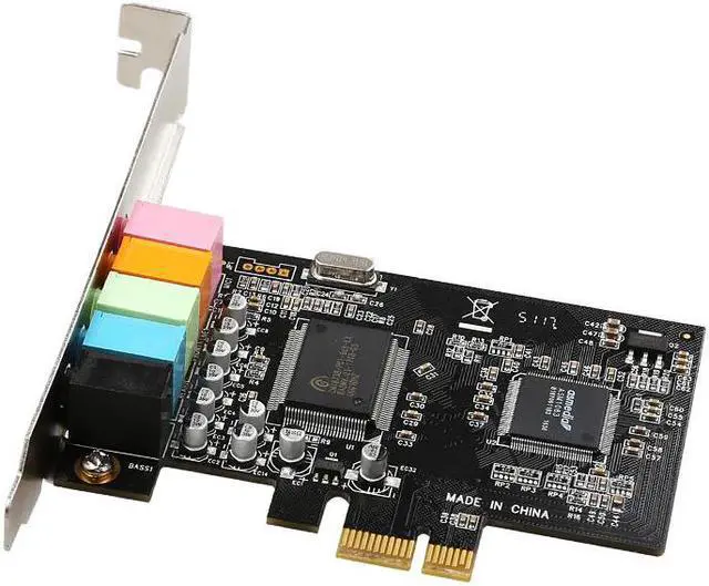 Alt view image 2 of 5 - Sound card 5.1channels CMI8738 Chipset Audio Digital PCI Express Sound Card low profile bracket