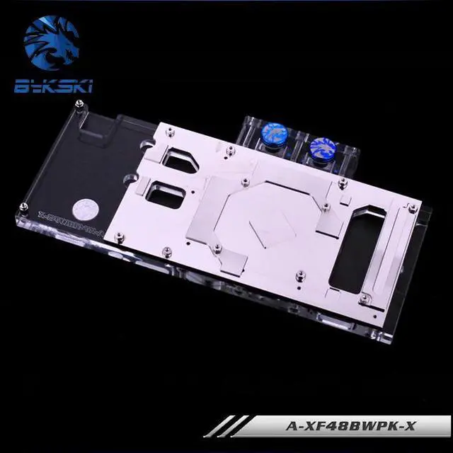 Alt view image 3 of 5 - A-XF48BWPK-X GPU Water Cooling Block for  GTR RX 480 580