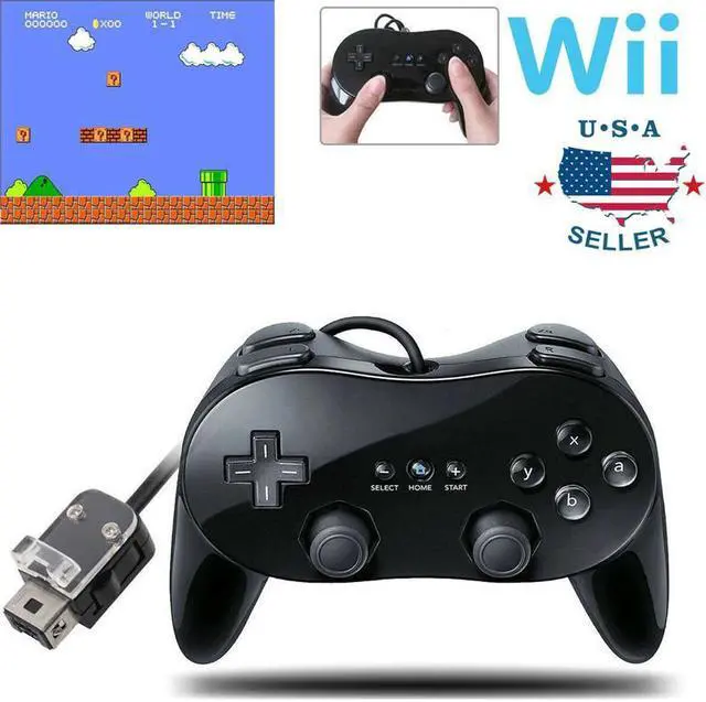 Alt view image 3 of 5 - Classic Wired Game Controller Gaming Remote For Pro Gamepad Shock Joypad Joystick For Nintendo Wii Second-generation