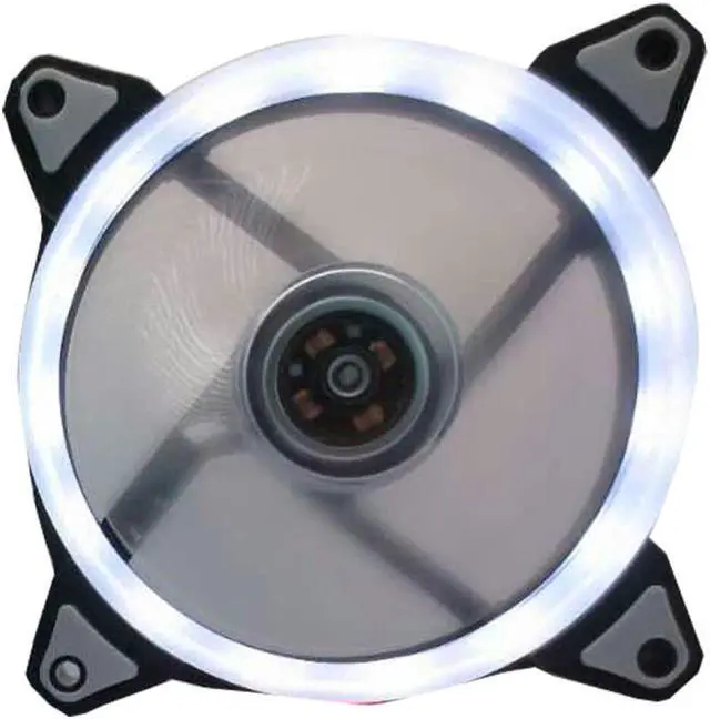 Alt view image 5 of 5 - Case Fan Cooling Fans 120mm 3pin Colorful Blue Red Fluid Bearing LED Computer Cooling Fan Radiator Heatsink