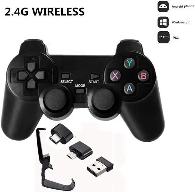 Main image of 2.4G Wireless Game Controller Joystick With Micro USB OTG Adapter For Android TV Box For PC PS3 Gamepad