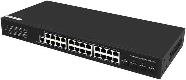 Alt view image 4 of 7 - 10/100M 52V standard 10 ports RJ45 Vlan function POE Network lan HUB switch IP camera switcher