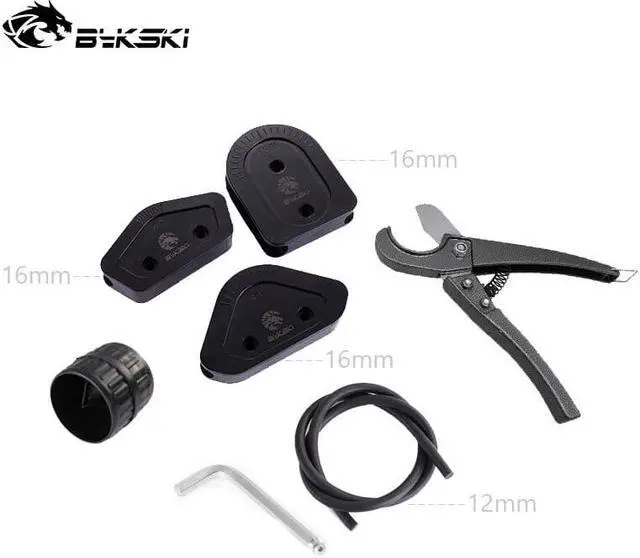 Alt view image 3 of 3 - Water Cooling PETG hard tube bend Tools OD12mm OD14mm OD16mm Pipe bender Mould scissors silicone bar /Tool kit