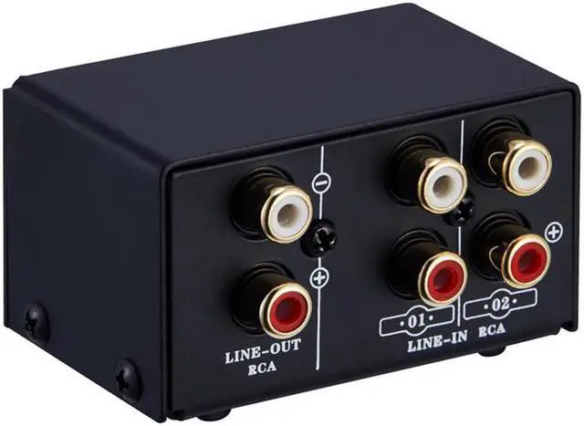 Main image of 2 in 1 Out or 1 in 2 Out o Source Signal Selector, Switcher, Speaker, o Source, Switcher, RCA Interface, Lossess