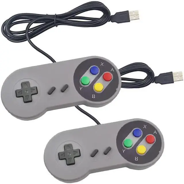 Alt view image 2 of 5 - 2PCS USB Gamepad Gaming Joystick SNES Game Controller Retro Gamepads for PC NESPi RetroPie Game Control for Raspberry Pi 4 B