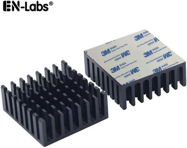 Main image of Aluminum Fin HeatSink w/ Thermal Adhesive Tape,Thermally Conductive Adhesive Heat sink Cooling  Cooler for PC RAM,10pcs