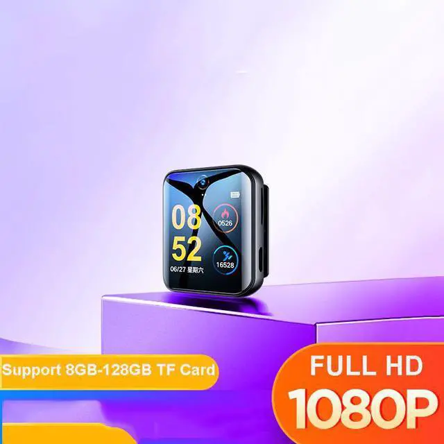 Alt view image 3 of 5 - Wrist Watch Mini Camera HD 1080P Blue Tooth Audio Recording Sports Pedometer Video Cam Support 128GB TF Card