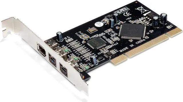 Alt view image 2 of 2 - 3 ports Firewire Card IEEE 2Port 9pin 1394b 1port 6pin 1394a Firewire  Card host adapter video capture card expansion