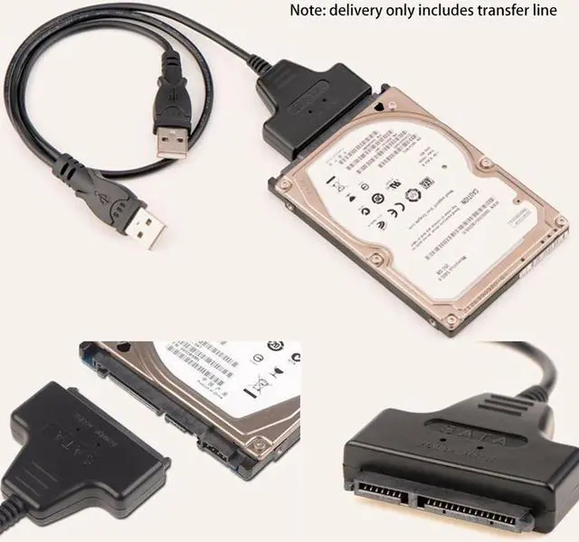 Alt view image 4 of 5 - Sale Cable Sata USB 3.0 or USB2.0 to SATA 22Pin Adapter Cable for 2.5/3.5 inch HDD External Power Hard Disk Drive Converter