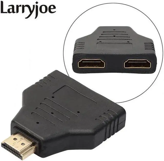 Main image of New 1080P HDMI Port Male to 2 Female 1 In 2 Out Splitter Cable Adapter Converter