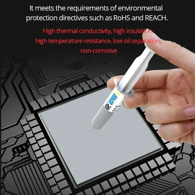 Alt view image 3 of 5 - 30g 900 1 Thermal Paste For CPU Heatsink Cooler Hot Melt Adhesive For Radiator Thermal Grease For Laptop Water Cooling